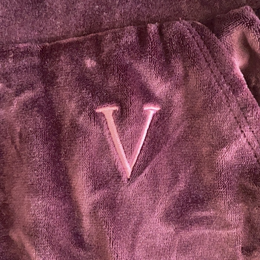 {VS} Victoria's Secret | Velour High Waist Joggers African Violet Purple (XL) - Picture 11 of 16